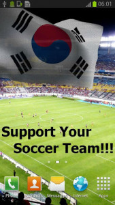 اسکرین شات برنامه South Korea Flag Live Wallpaper 1