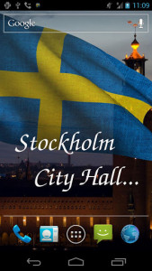 اسکرین شات برنامه Sweden Flag Live Wallpaper 3