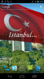 اسکرین شات برنامه Turkey Flag Live Wallpaper 2