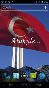 اسکرین شات برنامه Turkey Flag Live Wallpaper 5