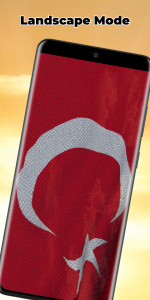 اسکرین شات 3 برنامه Turkey Flag Live Wallpaper