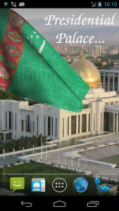 اسکرین شات برنامه Turkmenistan Flag Live Wallpaper 3