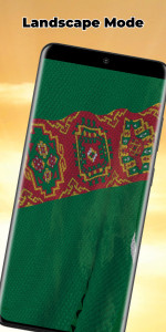 اسکرین شات 3 برنامه Turkmenistan Flag Live Wall