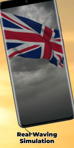 اسکرین شات 4 برنامه UK Flag Live Wallpaper