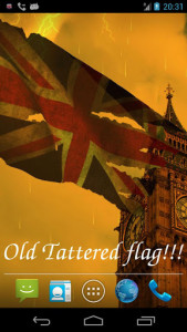 اسکرین شات برنامه UK Flag Live Wallpaper 4