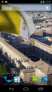 اسکرین شات برنامه Vatican Flag Live Wallpaper 3