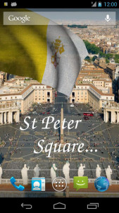 اسکرین شات برنامه Vatican Flag Live Wallpaper 2