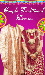 اسکرین شات برنامه Couple Traditional Dresses 1