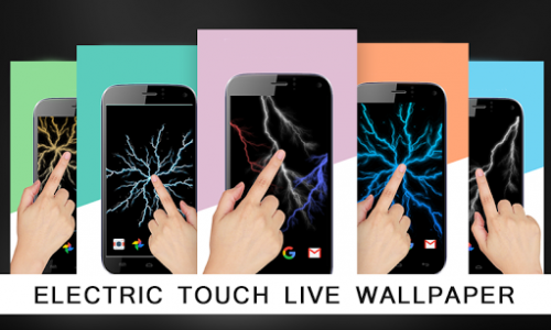 اسکرین شات برنامه Electric touch wallpaper 1