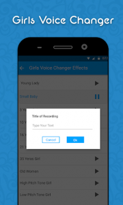 اسکرین شات برنامه Girls Voice Changer - Edit Pitch & Sounds Updates 6