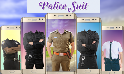 اسکرین شات برنامه Police Suit Photo Frames - Picture & Image Editor 1