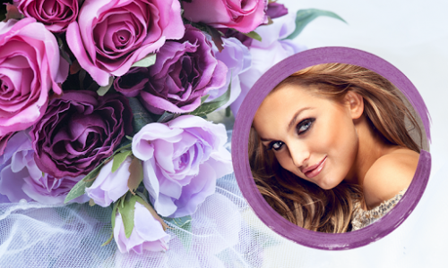 اسکرین شات برنامه Photo Editor & Photo Frames Rose Flower Background 6