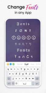 اسکرین شات برنامه Fonts - Keyboard Font Style 1