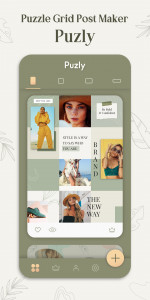 اسکرین شات 1 برنامه Puzzle Grid Post Maker - Puzly