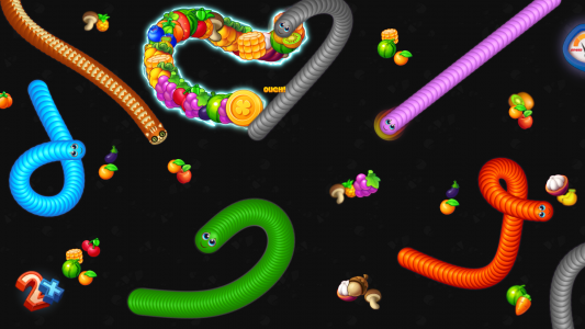 اسکرین شات 2 بازی Snake Game - Worms io Zone