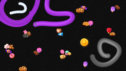 اسکرین شات 3 بازی Snake Game - Worms io Zone