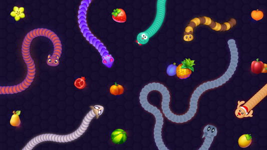 اسکرین شات بازی Snake Game - Worms io Zone 4