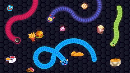 اسکرین شات بازی Snake Game - Worms io Zone 3