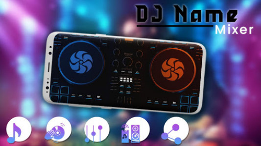 اسکرین شات برنامه DJ Name Mixer Plus - Mix Your Name To Song 1