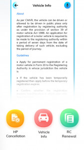 اسکرین شات برنامه Online Driving License - RTO Online Detail Guide 2