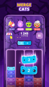اسکرین شات 1 بازی CATRIS: Cat Merge Puzzle Games