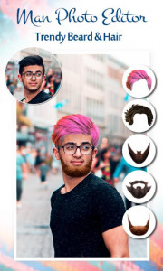 اسکرین شات برنامه Man Photo Editor : Men makeover app, hair style 2