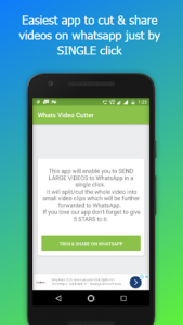 اسکرین شات برنامه WhatsCut - Best Video Cut & Share App for WhatsApp 1