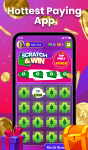 اسکرین شات 4 بازی Scratch app - Money rewards!