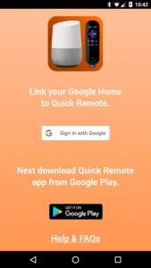 اسکرین شات برنامه Quick Remote for Google Home/Assistant & Roku 3