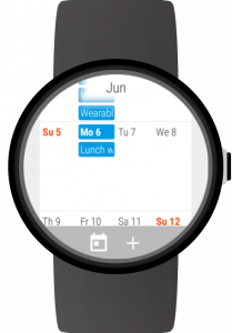 اسکرین شات برنامه Calendar for Wear OS (Android Wear) 6