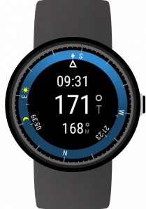 اسکرین شات برنامه Compass for Wear OS (Android W 1