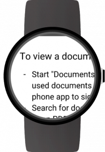 اسکرین شات برنامه Documents for Wear OS (Android Wear) 4