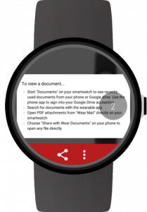 اسکرین شات برنامه Documents for Wear OS (Android Wear) 3
