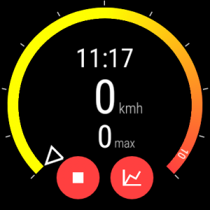 اسکرین شات برنامه Speedometer for smartwatches 3