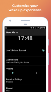 اسکرین شات برنامه myAlarm Clock: News + Radio Alarm Clock for Free 4