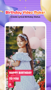 اسکرین شات برنامه Birthday Video Maker With Song 2