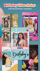 اسکرین شات برنامه Birthday Video Maker With Song 1