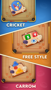 اسکرین شات 1 بازی Carrom Cricket: Disc Pool Game