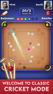 اسکرین شات 1 بازی Carrom Cricket: Disc Pool Game