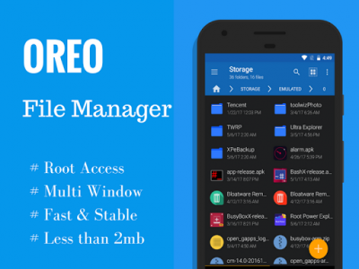 اسکرین شات برنامه Oreo EX File Manager/File Explorer [Root] 1