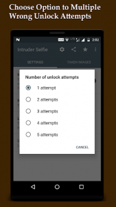 اسکرین شات برنامه Intruder Selfie Alert 5