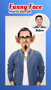 اسکرین شات 1 برنامه Funny Face Photo Editor 2024
