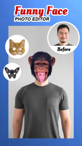 اسکرین شات 2 برنامه Funny Face Photo Editor 2024