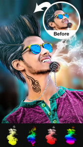 اسکرین شات برنامه Smoke Effect Photo Editor 2024 2