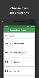 اسکرین شات 3 برنامه Wabi - Virtual Phone Number