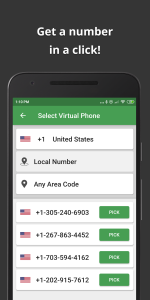 اسکرین شات 2 برنامه Wabi - Virtual Phone Number