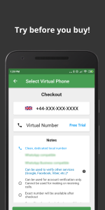 اسکرین شات 1 برنامه Wabi - Virtual Phone Number