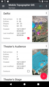 اسکرین شات برنامه Mobile Topographer GIS 2