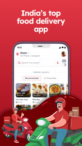 اسکرین شات برنامه Zomato: Food Delivery & Dining 1