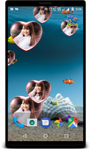 اسکرین شات برنامه Bubble photo live wallpaper with aquarium 6